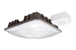 Square LED Canopy Light, 27W, 3800 Lumens, 4000K or 5000K, Dimmable, DLC 5.1 Premium, 120-277V