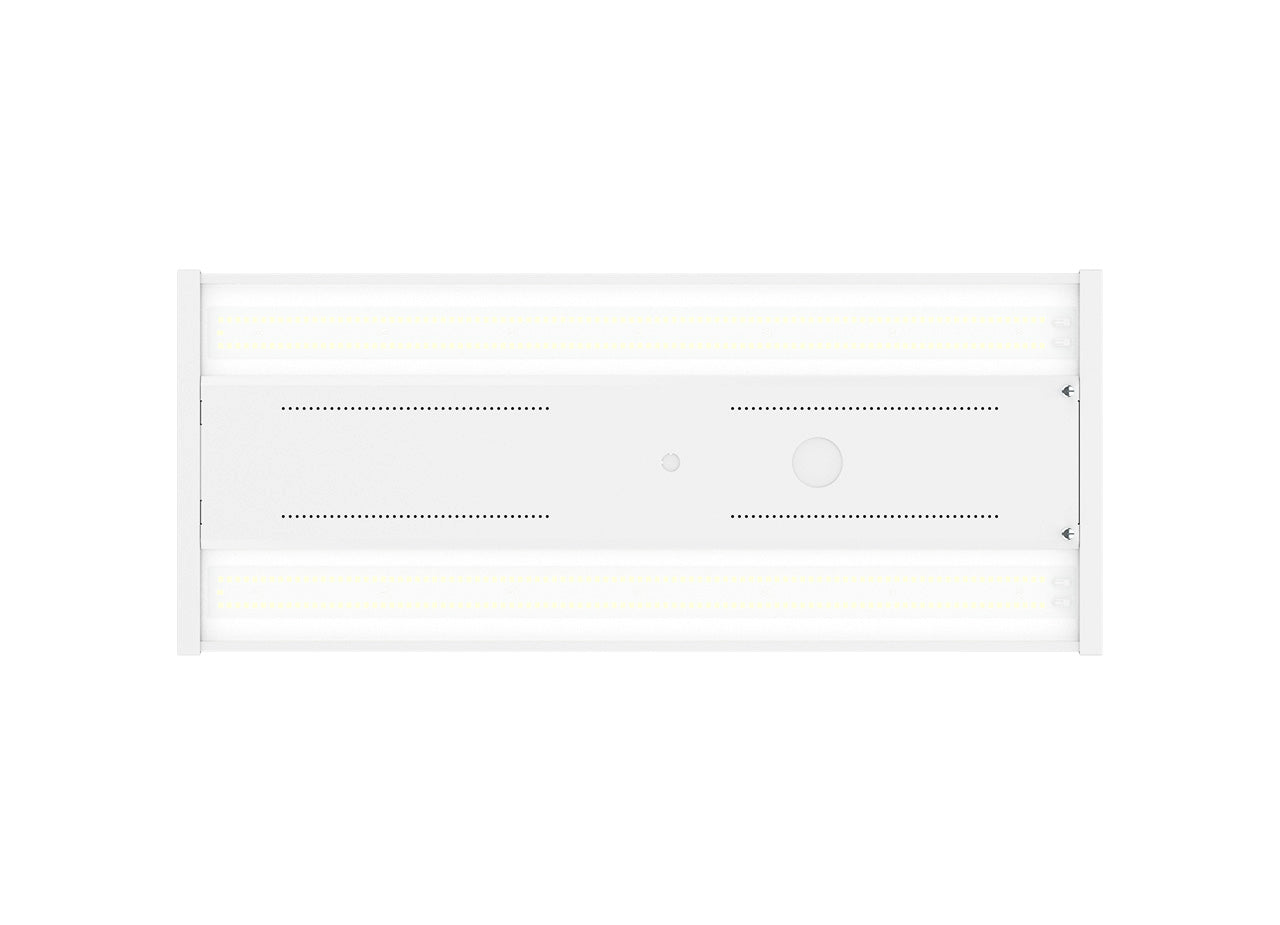 2FT Low Profile Bluetooth Linear High Bay, 90W/130W/180W/210W Selectable, 30,000 Lumens, 120-277V, CCT Selectable 4000K/5000K
