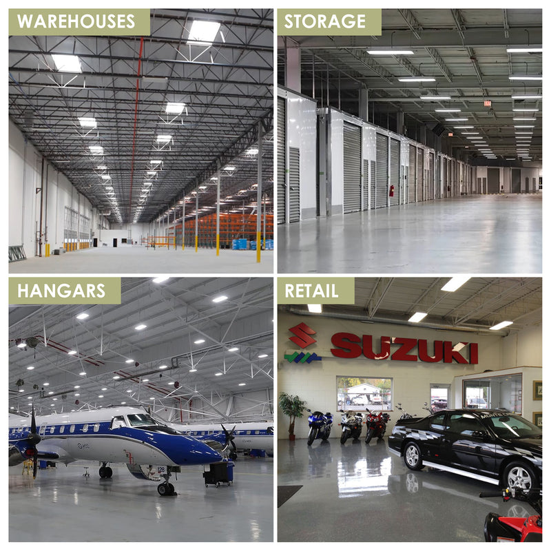 Condor Premium 2FT LED High Bay 155 Watt, 21080 Lumens, CCT Selectable 4000K/5000K, Comparable to 4 Lamp T5HO, 6 Lamp T8 or 320-400 Watt Fixture, 120-277v