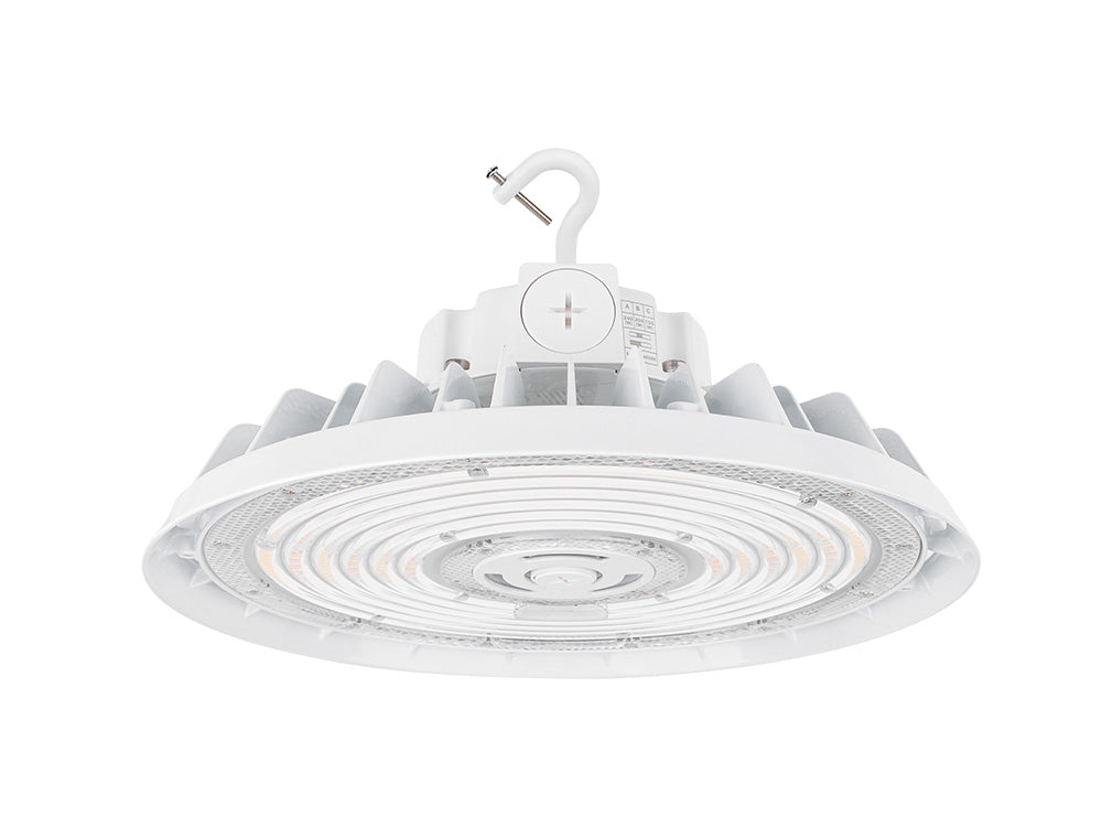 LED UFO High Bay, 36,000 Lumen Max, Wattage and CCT Selectable, White Finish, 120-277V