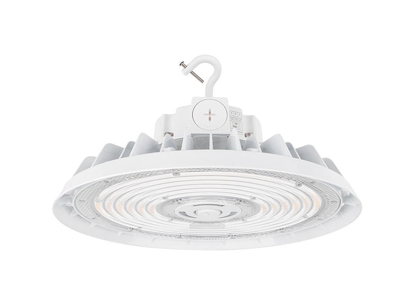 LED UFO High Bay, 36,000 Lumen Max, Wattage and CCT Selectable, White Finish, 120-277V