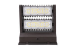 LED Adjustable Wall Pack, 11,200 Lumen Max, Wattage and CCT Selectable, Integrated Photocell, 120-277V