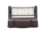 LED Adjustable Wall Pack, 5600 Lumen Max, Wattage and CCT Selectable, Integrated Photocell, 120-277V