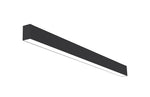 4 FT LED Direct/Indirect Suspended Linear Fixture, 2" Wide, 4600 Lumen Max, Wattage and CCT Selectable, 120-277V, White or Black Finish
