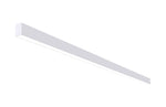 8 FT LED Direct/Indirect Suspended Linear Fixture, 2" Wide, 9200 Lumen Max, Wattage and CCT Selectable, 120-277V, White or Black Finish