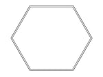 4FT Hexagon LED Direct/Indirect Pendant Light, 2" Wide, 27,600 Lumen Max, Wattage and CCT Selectable, 120-277V, White or Black Finish