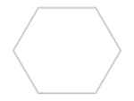 8FT Hexagon LED Direct/Indirect Pendant Light, 2" Wide, 55,200 Lumen Max, Wattage and CCT Selectable, 120-277V, White or Black Finish