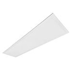A square LED panel light with a slim white frame, shown at an angle on a solid white background.