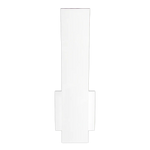 15" Curved Outdoor Wall Sconce, 1000 Lumens, 15W, CCT Selectable, White