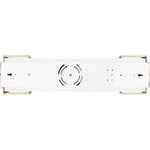 24" LED Multi-CCT Vanity Light with Metal Rings, 17W, 1760 Lumens, Brushed Nickel