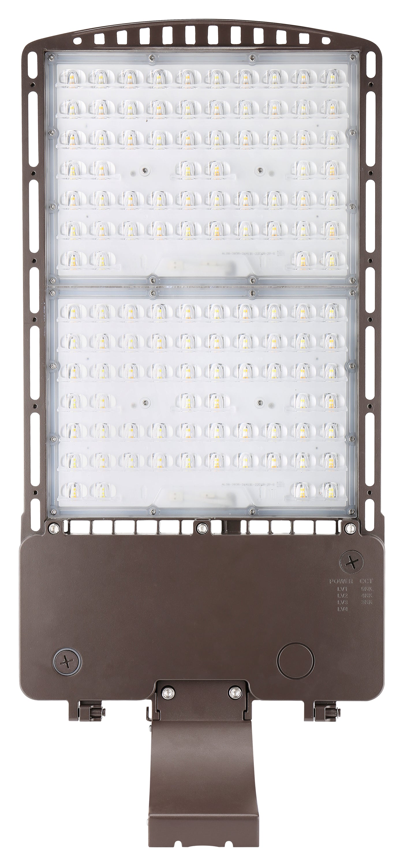 LED Area/Parking Lot Light, 45000 Lumen Max, Wattage and CCT Selectable, Type III, IV, or V Distribution, Photocell Included, 120-277V, Dark Bronze Finish