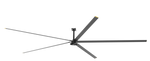 20 Foot 5-Blade HVLS Industrial Fan, 10,100 Lumens, 6000K, 200-240V