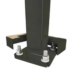 25 ft 4 Inch Square Area Lighting Pole With Dual Head LED 300W Slim Line Fixture (1000W+ MH or HID Equivalent), Pole Arm Mount