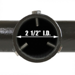 Steel Bullhorn with 2 Arms at 180 Degrees, Dark Bronze Finish