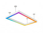 4x8 LED RGBW Linear Fixture, 28,800 Lumens, 240W, CCT Selectable, 120-277V, White or Black Finish
