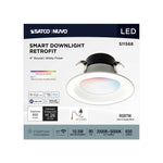 Satco Nuvo LED smart downlight retrofit packaging on a white background