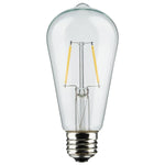 24Ft, LED String Light, 12 Vintage ST19 bulbs Included, 120 Volts