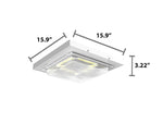 LED Canopy Light, 7700 Lumens, CCT and Wattage Selectable, 120-277V