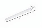Blade 4FT LED Strip Light Fixture, 6000 Lumen Max, Wattage and CCT Selectable, 120-277V