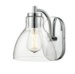 Knightsdale 9.25" High 1-Light Wall Sconce - Chrome, Matte Black or Modern Gold