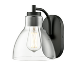 Knightsdale 9.25" High 1-Light Wall Sconce - Chrome, Matte Black or Modern Gold