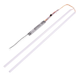 White LED light tube with integrated driver and wiring for 4 foot magnetic retrofit kit selectable wattage and CCT
