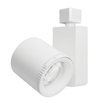 LED Bachman™ Track Fixture, 1600 Lumens, 20W, 3000K, Adjustable Beam, 120V, Black or White Finish