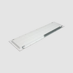 Flat panel light on a light gray background