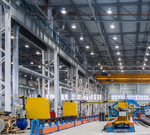 Static LED UFO High Bay, 15,000 Lumens, 100 Watt, 5000K, 120-277V, Black Finish