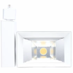LED H-Style Track Light, 6100 Lumen Max, Wattage and CCT Selectable, 120V, White or Black