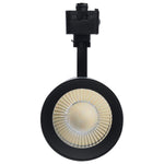30 Watt LED Track Head; 48 Degree Beam Spread; J-Style Track; 5 CCT Selectable; Matte White or Black Finish