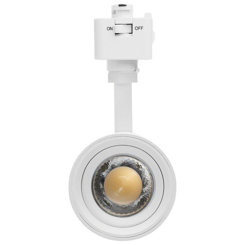 15 Watt LED Track Head; Juno; 20 to 50 Degree Adjustable Beam Spread; CCT Selectable; Matte White or Black Finish