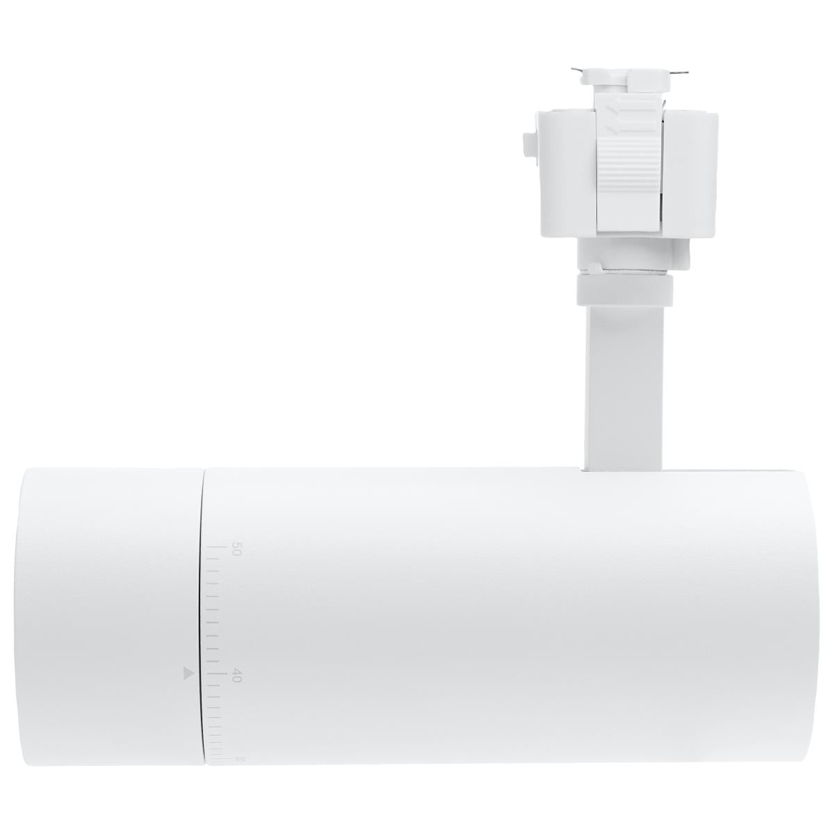 15 Watt LED Track Head; Juno; 20 to 50 Degree Adjustable Beam Spread; CCT Selectable; Matte White or Black Finish