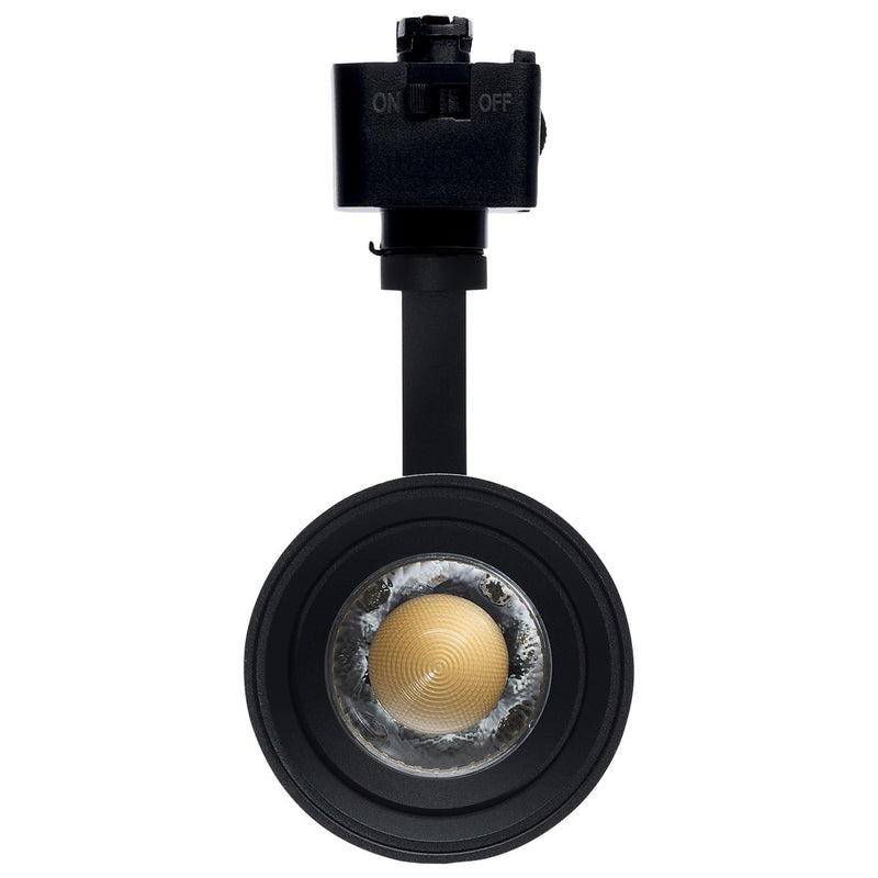 15 Watt LED Track Head; Juno; 20 to 50 Degree Adjustable Beam Spread; CCT Selectable; Matte White or Black Finish