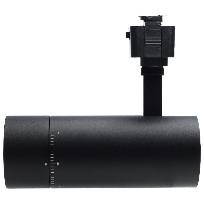 15 Watt LED Track Head; Juno; 20 to 50 Degree Adjustable Beam Spread; CCT Selectable; Matte White or Black Finish