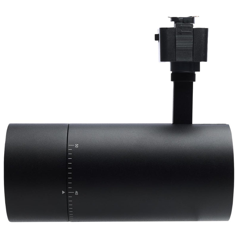 30 Watt LED Track Head; Juno; 20 to 50 Degree Adjustable Beam Spread; CCT Selectable; Matte White or Black Finish