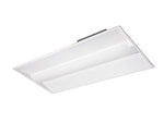 Modern white rectangular led ceiling light with frosted glass diffuser 2 x 4 foot concord led troffer adsm ez1