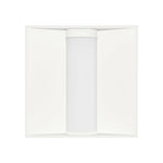 White rectangular led wall sconce with sleek modern design for 2x2 led troffer lighting solutions