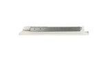 White plastic drawer slide with metallic silver track and mounting brackets for 2 x 2 foot led selectable color temp troffers