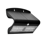 Solar Panel Wall Light, 800 lumens, 4000K, Black