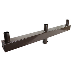 Low Profile Bullhorn with 3 Tenons Inline, Dark Bronze Finish