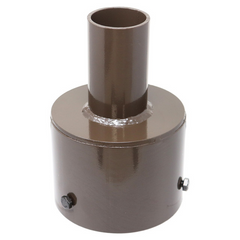 Tenon Adapter for 5 Inch Round Poles, Bronze Finish