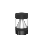 Commercial LED Bollard Light - 3360LM Max, CCT & Wattage Selectable, Flat Top Cone Reflector, Modular, 6-8" Retrofit Base, Black or Bronze