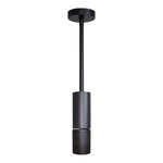 Black led adjustable architectural cylinder light fixture with matte finish and sleek modern design for indoor use