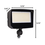 LED Flood Light, 9000 Lumen Max, Wattage, CCT and Optic Selectable, Integrated Photocell, 120-277V