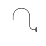 LED Gooseneck Light Fixture 3250 Lumen Max Wattage and CCT Selectable 120-277V Dome Shade Black - Gooseneck Lights