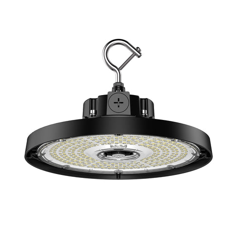 Aries G5 LED UFO High Bay, 22,500 Lumen Max, Wattage, CCT, and Optic Selectable, Black Finish, Comparable to 320-400 Watt HID Fixture, 120-277V
