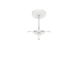 18" LED Round Pendant Light, 4550 Lumen Max, Wattage and CCT Selectable, 120-277V, White or Black Finish, Lens