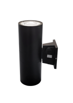 4" LED Architectural Wall Mount Cylinder Light, 3150 Lumen Max, Direct/Indirect, Wattage and CCT Selectable, 120-277V, Black Finish