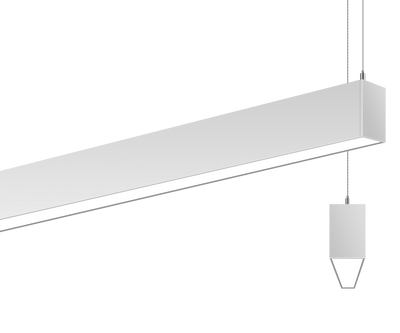 Zeta 1.8" x  8FT LED Linear Fixture, 8000 Lumens, Wattage and CCT Selectable, Diffuser, 120-277V